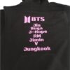 BTS Hoodie Candy Floss Pink Printing - Image 3