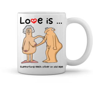 Funny Love Mug - Helping Each Other Stay Perky