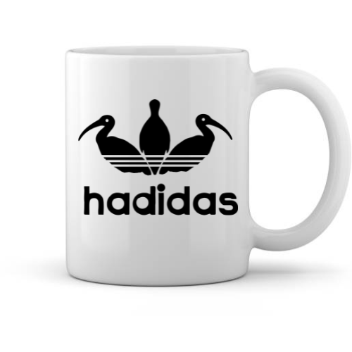 Hadidas Parody Mug – Not Fast, Just Loud