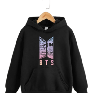 BTS Names Gradient Hoodie – K-Pop Fan Hoodie (Black)
