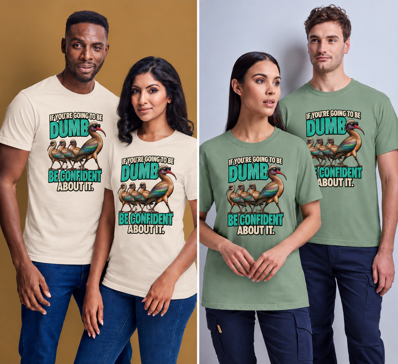If You’re Going to Be Dumb, Be Confident About It – Hadida T-Shirt